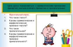 Причастие презентация к уроку по русскому языку (7 класс) на тему Работа может использоваться для проведения уроков и докладов по предмету 
